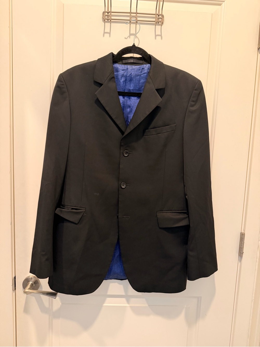 Givenchy Men Black Wool
Blazer Jacket Size L